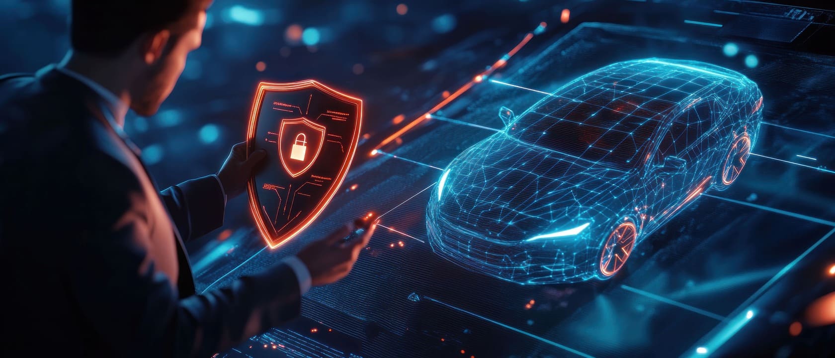Connected vehicle cybersecurity featuring digital vehicle protection, secure ECUs, and network threat prevention 