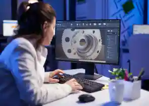 3D CAD modeling for mechanical engineering design of industrial components and assemblies