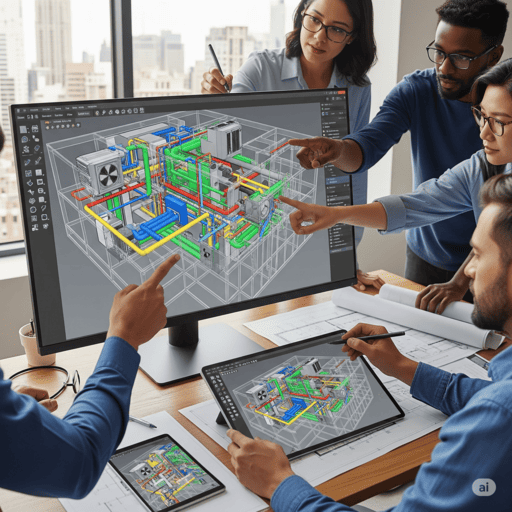 BIM MEP solutions streamlining mechanical, electrical, and plumbing design with 3D coordination