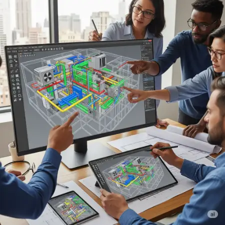 BIM MEP solutions streamlining mechanical, electrical, and plumbing design with 3D coordination