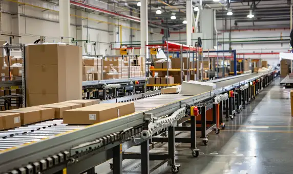 Automated packaging machinery streamlining product packing, sealing, labeling, and high-speed production processes